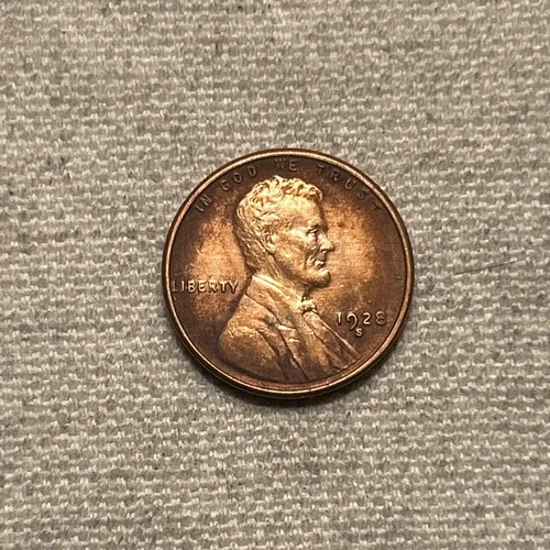 1928-S Lincoln Cent ~ AU+ Details ~ COMBINED SHIPPING! MM
