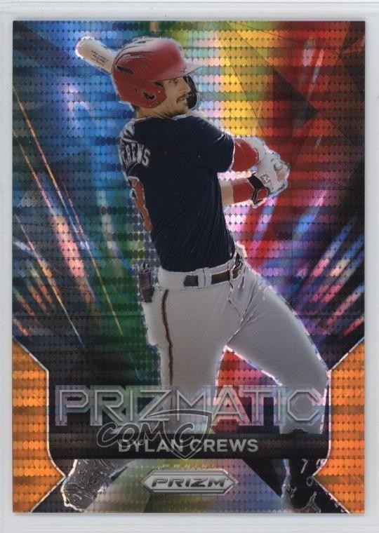 2024 Panini Prizm Prizmatic Orange Pulsar Prizm 375/399 Dylan Crews #4 1u09