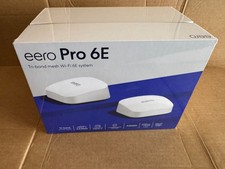 Amazon eero Pro 6E mesh wifi system, up to 2.3 Gbps, up to 4,000 sq. ft, 2-pack