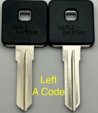 2 Key Blanks Uncut Blade Harley Davidson Sportster XL 883 XL883 Low Police Super