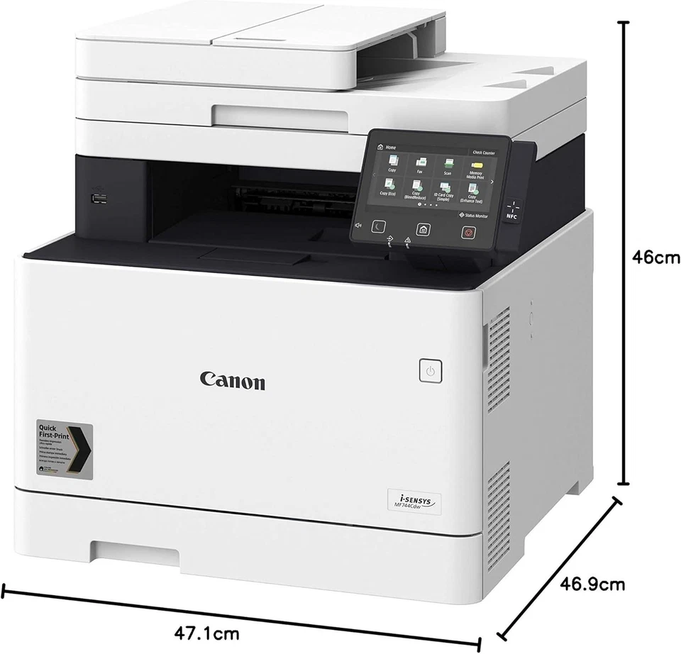 CANON I-SENSYS MF744CDW DUPLEX WIRELESS A4 COLOR MULTIFUNCTION LASER PRINTER - Image 3 of 4