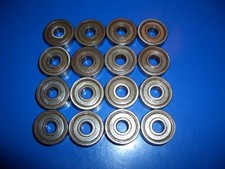 Used IBK 7mm Bearings Made in Japan: 7 ball steel cage single shielded.