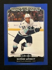 SHANE WRIGHT 2022-23 O-PEE-CHEE HOCKEY MARQUEE ROOKIE 600 BLUE BORDER