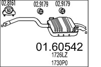 EndschalldäMpfer NachschalldäMpfer MTS 01.60542 FüR B6 8E2 C8 Audi Fiat A4 JTD