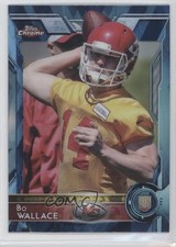 2015 Topps Chrome Rookies Hot Box Blue Diamond Refractor Bo Wallace #188 0c6
