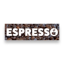 ESPRESSO Vinyl Banner with Optional Sizes (Made in the USA)