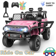 24V Kids Ride On Car with Remote Control, 4x100W Motors, 3 Speeds & LED Lights🎁