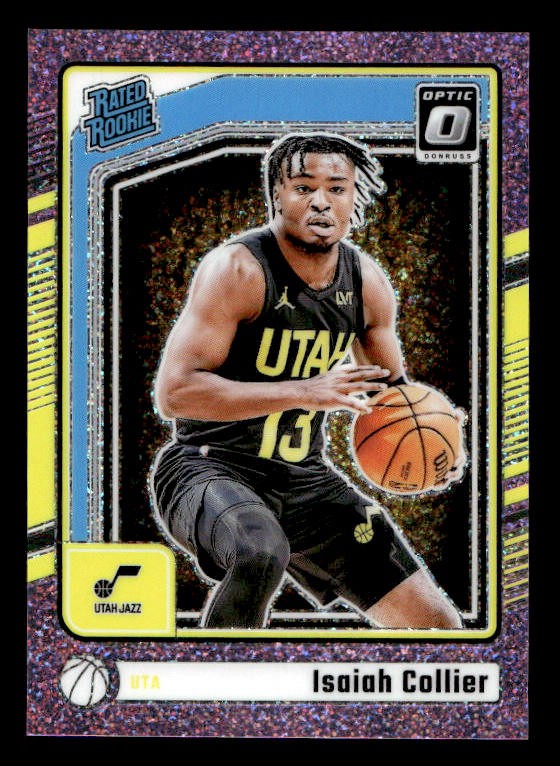 2024-25 Donruss Optic Isaiah Collier RC /275 Pink Glitter #295 Utah Jazz