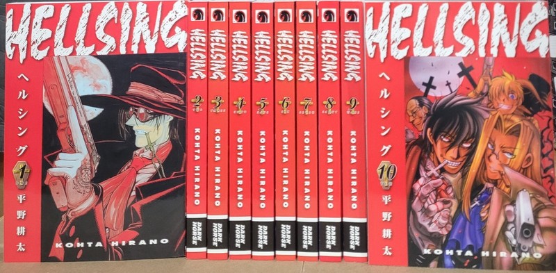 Hellsing Manga Volumes 1-10 Kohta Hirano  Complete Set Brand New Dark Horse