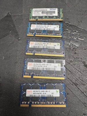 Lot Hynix 4GB  DDR2 800MHz PC2-6400S SO-DIMM Laptop RAM Memory 200Pin 5pcs