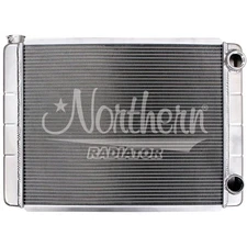 Northern Radiator Race Pro Radiator - 28 x 19 GM Double Pass With Threaded Inlet