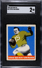 1948 Leaf #22 Steve Van Buren Eagles RC SGC 2 GOOD - WELL CENTERED