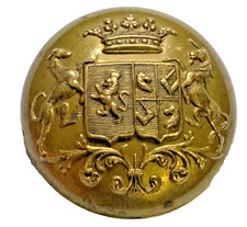 CHARLES CERTAIN, 2nd COMTE de BELOZANNE 30mm FRENCH COAT OF ARMS BUTTON 1826-40