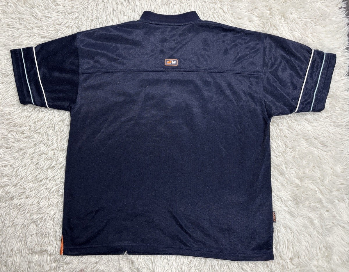 Men's Vintage Y2K Lugz Multi Sport Navy Blue Polyester Jersey