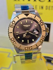 Invicta Pro Diver Men's Watch - 43mm, Steel, Gold with Black Dial 