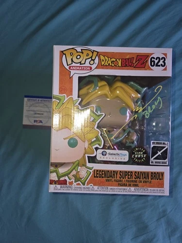 Funko Pop! CHASE Dragon Ball Legendary Super Saiyan Broly SIGNED w/POP protector