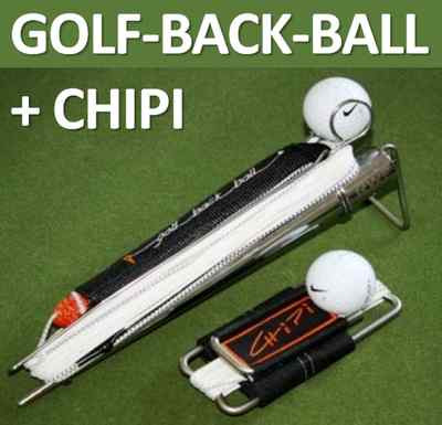 2x GOLF Schwung-Trainer Set BACKBALL + CHIPI | inkl. NIKE Bälle | Heimtrainer