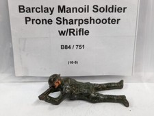 Laying Down Barclay B84 Toy Soldier Sharpshooter Prone B 84 Vintage Toy A-25