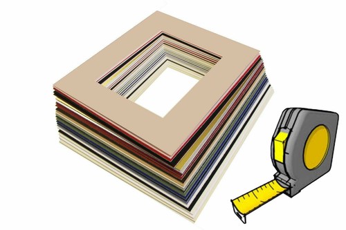 Cut to Size Square Picture Photo Bevel Edge Mount up to 8x8" - Picture 9 of 23