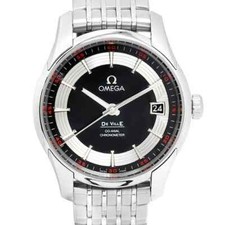 OMEGA DE VILLE HOUR VISION 431.30.41 BLACK SS AUTOMATIC WATCH