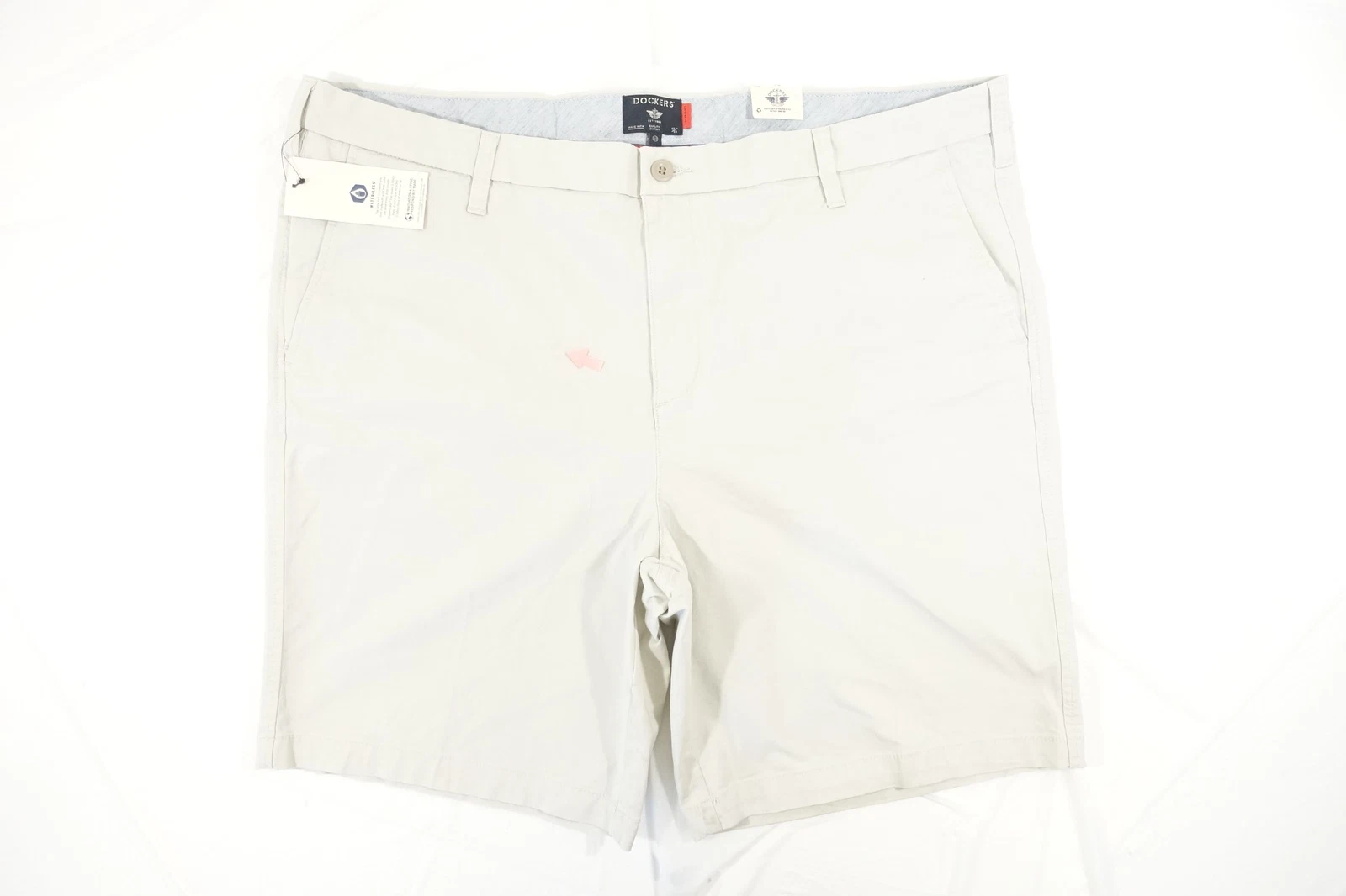 DOCKERS Hellbeige 42 Supreme Flex Ultimate Shorts Herren Defekt