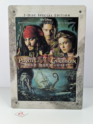 Pirates Of The Caribbean Dead Man's Chest (DVD 2 Disc Set) Limited Steelbook