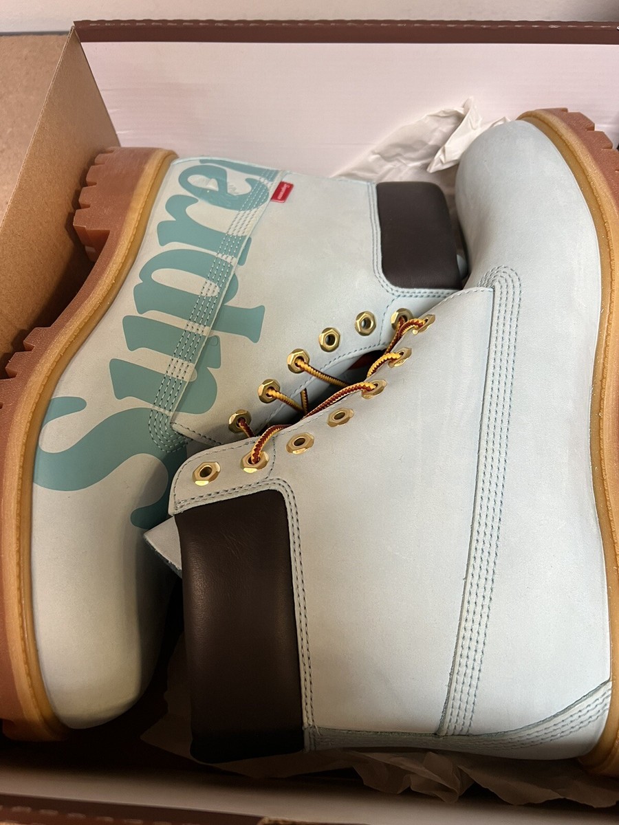 FW20 Supreme Timberland Premium Turquoise Waterproof Boot Nubuck