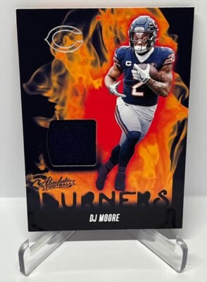 2024 Panini Absolute Burners Memorabilia DJ Moore Chicago Bears *3