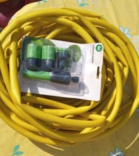 Gartenschlauch mit Spritze 13m schnell Anschluss 3/4" & 1/2'' für Wasserhahn