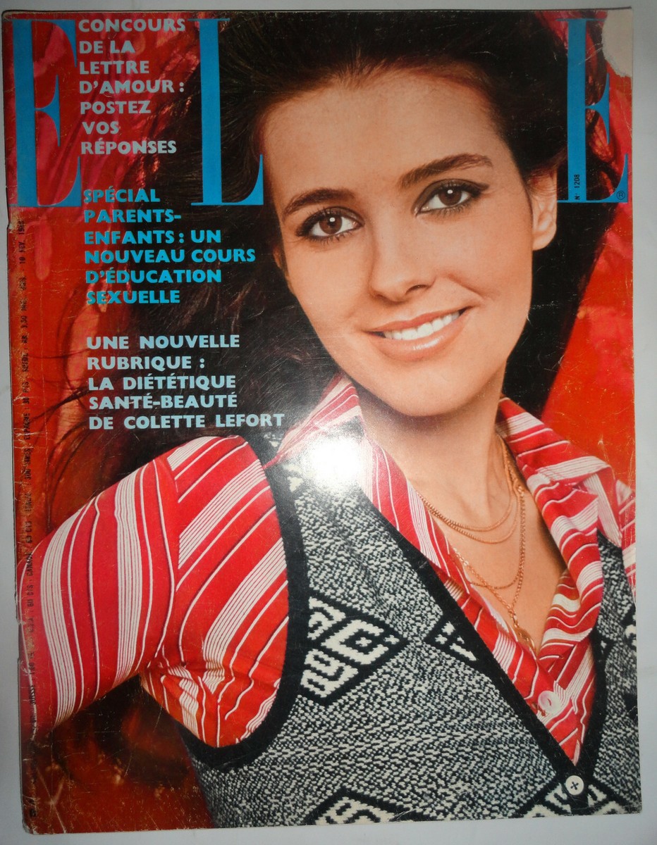 Vtg Elle French 2/1969 Romy Schneider Alain Delon Children Fashion
