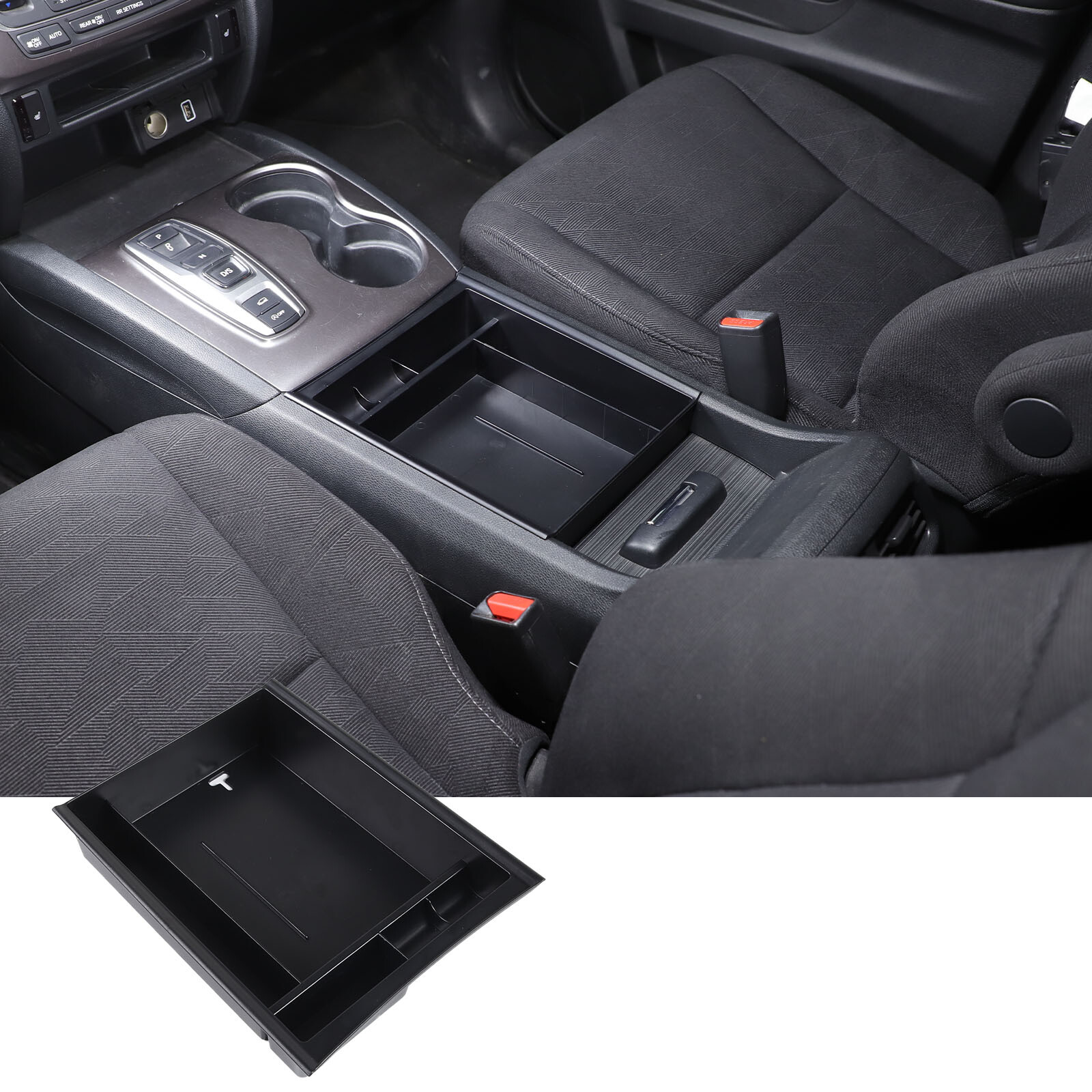Car Center Console Armrest Box Storage Box Tray For Honda Pilot 2015-2022
