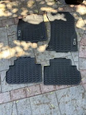 Original Audi Q5 FY Rubber Floor Mats 4 Piece Set All Weather Black 80A061511041