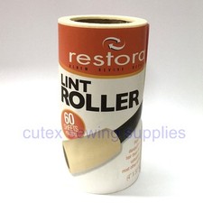 Restora Lint Roller Remover 60-Sheets Refill - 1 Roll / No Handle