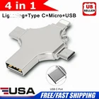 4 in 1 OTG Type C USB 3.0 Flash Drive 256GB Memory Stick For iPhone Android 128G
