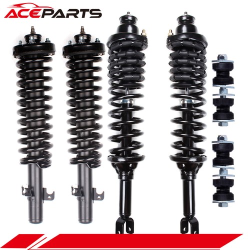 6X Front Rear Complete Struts Coil Spring Sway Bars For Honda Accord 1994-1997