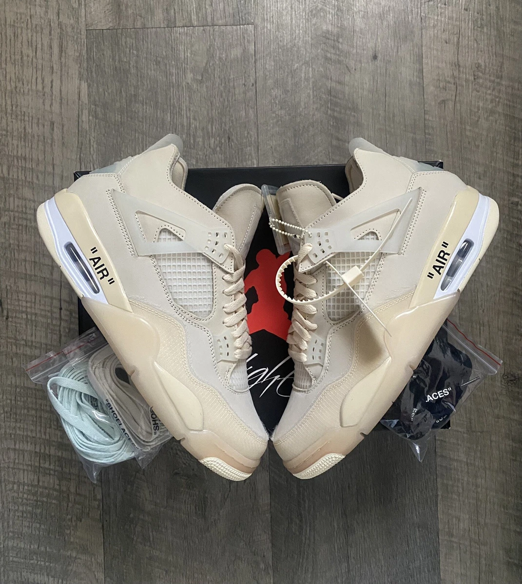 Off-White x Air Jordan 4 WMNS Sail