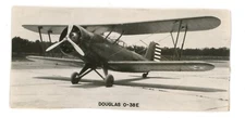 1930'S DOUGLAS 0-38E OBSERVATION BIPLANE PLANE MINI REAL PHOTO F2