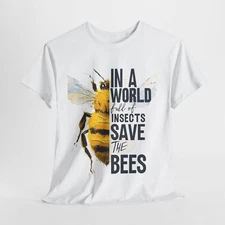 Save the Bees T-Shirt, Bee Lover Gift, Earth Day Shirt, Environmental Awareness