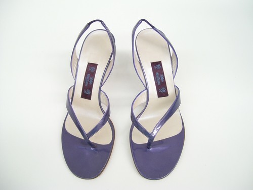 JOHN GALLIANO LADIES HEELS DRESS LEATHER SHOES MADE IN ITALY ITALIAN LILAC - 第 1/10 張圖片