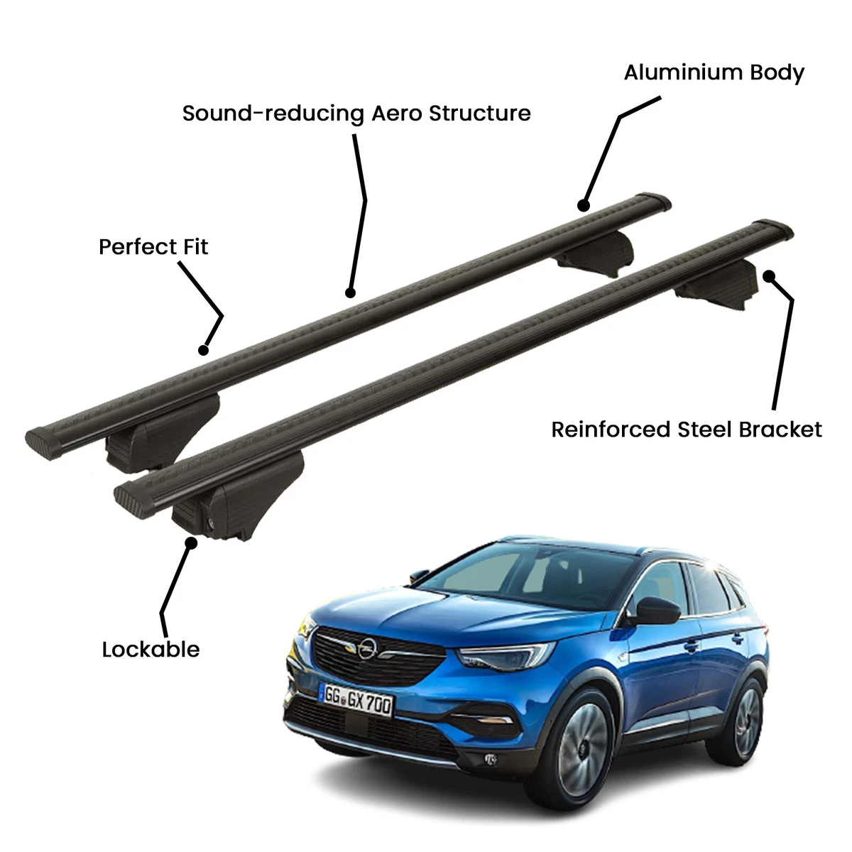 Roof bars for grandland x clearance