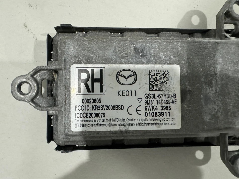 2009-2013 OEM MAZDA 6 MÓDULO DE CONTROL DE PUNTO CIEGO GS3L-67Y30-B Foto 2 de 2