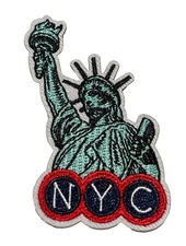 NYC - NEW YORK - STATUE OF LIBERTY - EMBROIDERED IRON-ON/Sew PATCH