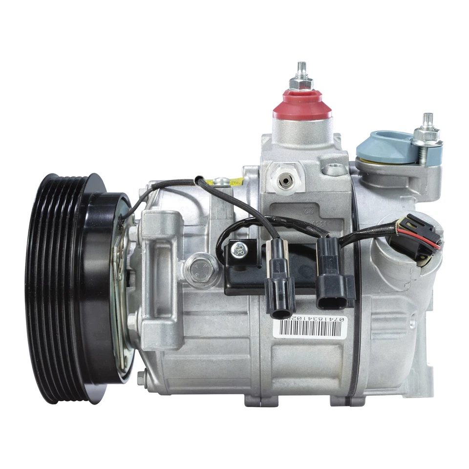 Compresor de aire acondicionado OEM DCS17EC se adapta a Land Rover LR2 / Volvo S60, S80, V70, XC60,... QR Foto 3 de 4