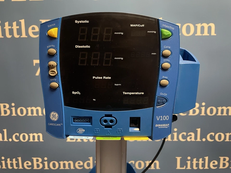 GE Carescape V100 Patient Monitor NIBP Temp SpO2 Printer Plastic Stand - Image 3 of 4