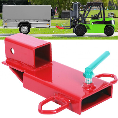 #ad 2quot; Clamp On Forklift Hitch Receiver Pallet Fork Trailer Towing Adapter $32.99
