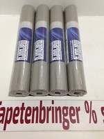Vliestapete Marburg 4X 59107 (4Rollen) Geomuster Grau Metallic Glanz Restposten