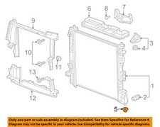 GM OEM 09-23 Acadia Cooling Radiator Components-Lower Insulator 84110133