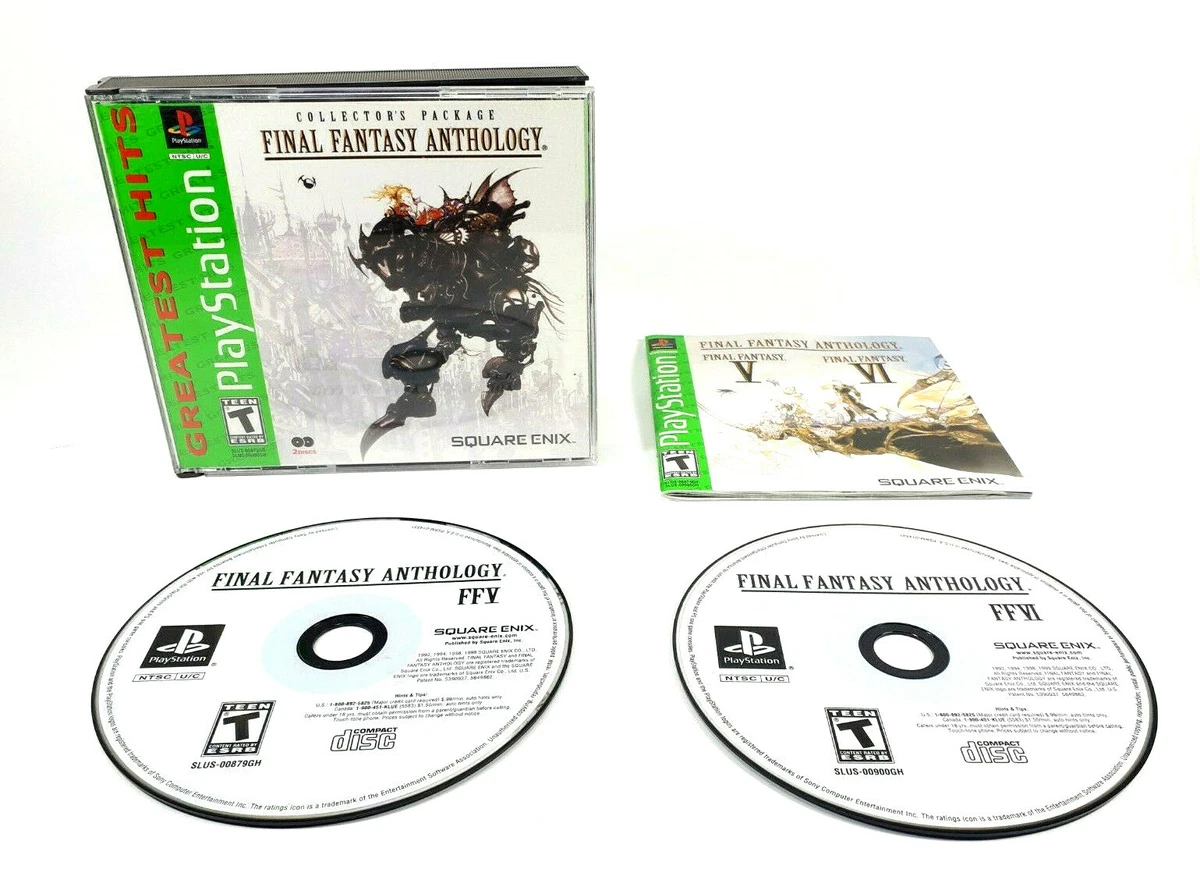 Final Fantasy Anthology Greatest Hits PS1 PlayStation 1 Tested