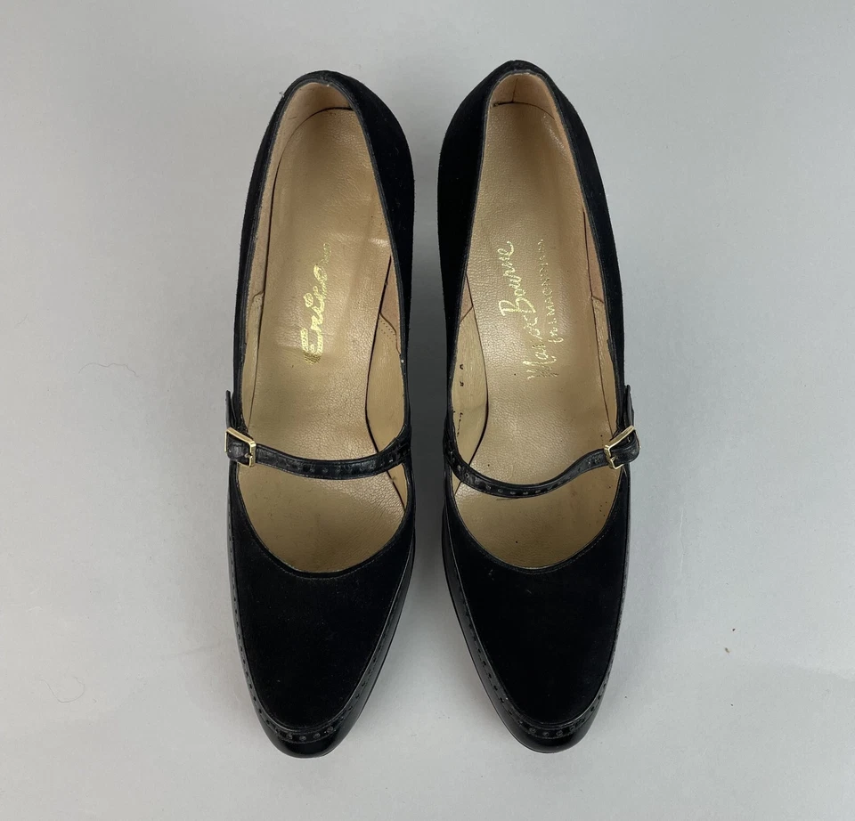 Vintage 1960's Manor Bourne I. Magnin Co Women’s Maryjanes heels Size 8B - Image 2 of 4