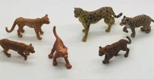 Safari Ltd Big Cats Wildlife Animal Figure Lot Tiger Cheetah Leopard